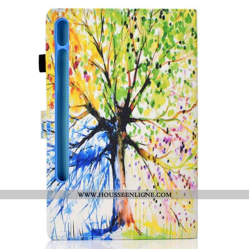 Housse Samsung Galaxy Tab S8 / Tab S7 Arbre Aquarelle