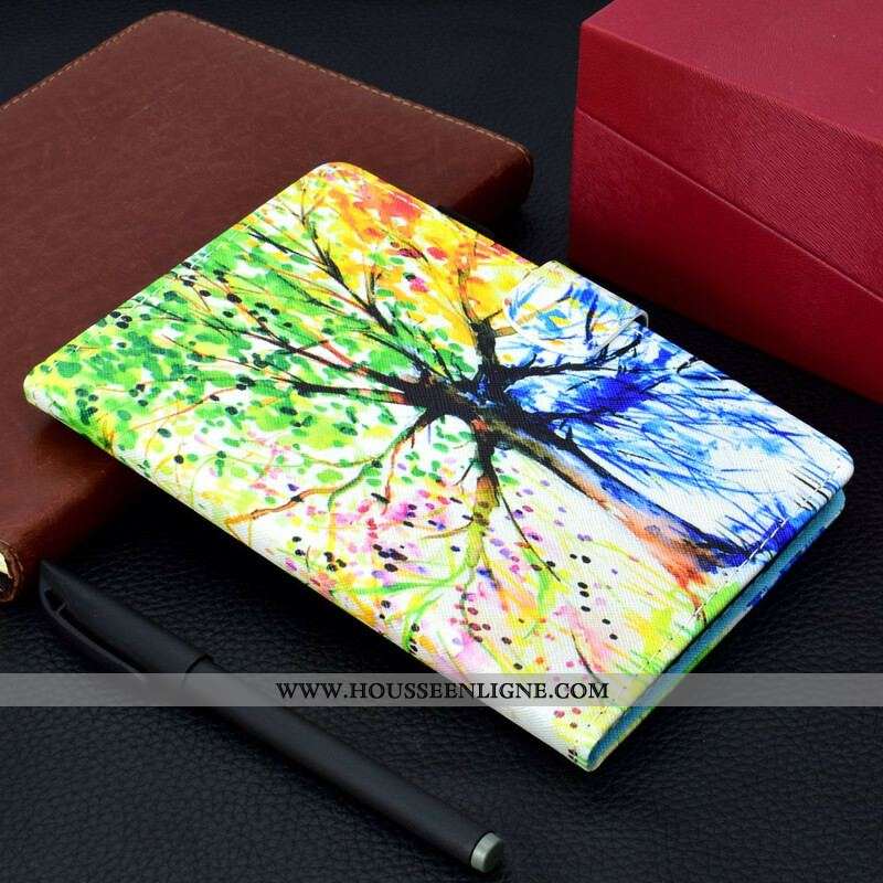Housse Samsung Galaxy Tab S8 / Tab S7 Arbre Aquarelle