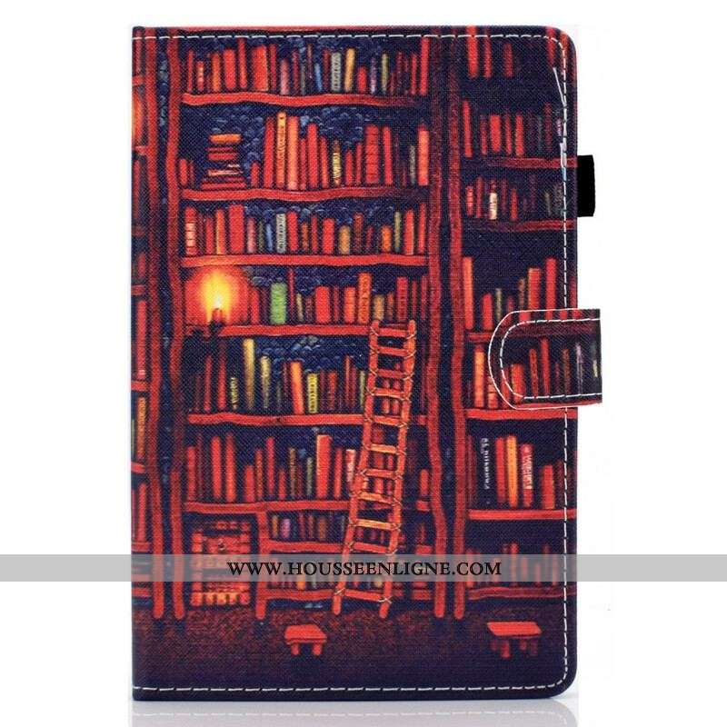 Housse Samsung Galaxy Tab S8 / Tab S7 Bibliothèque