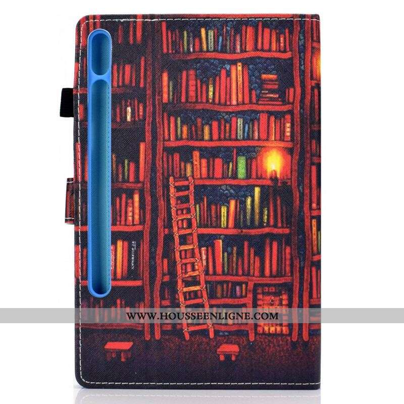 Housse Samsung Galaxy Tab S8 / Tab S7 Bibliothèque