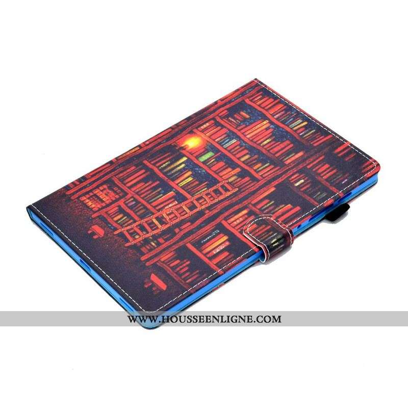 Housse Samsung Galaxy Tab S8 / Tab S7 Bibliothèque