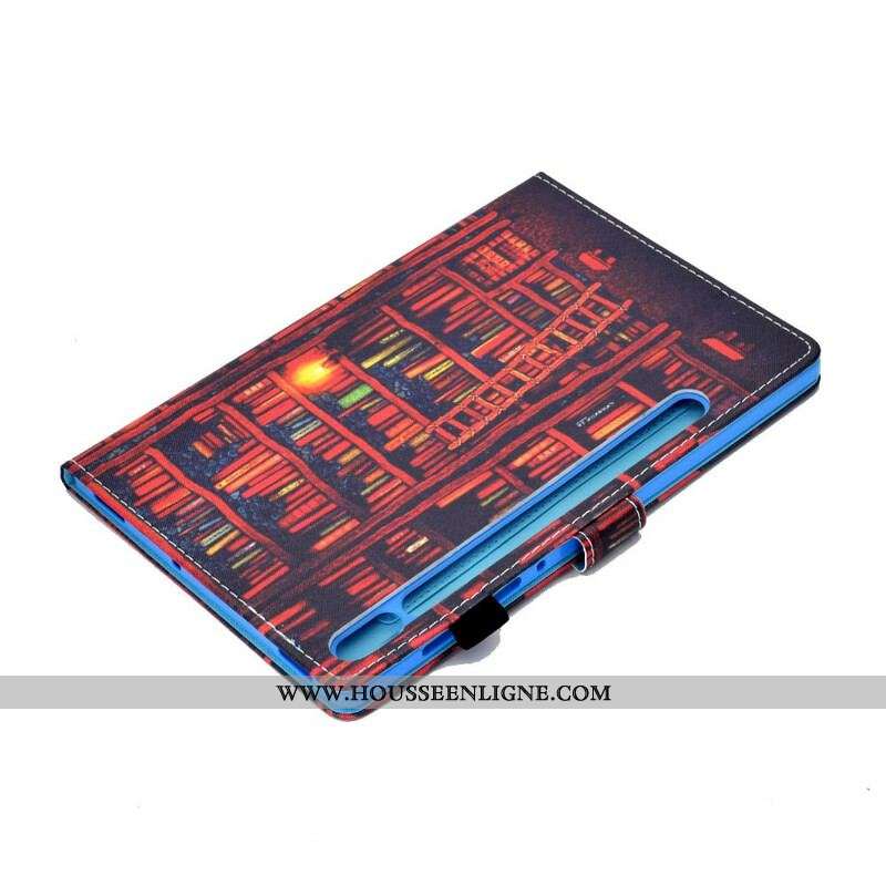 Housse Samsung Galaxy Tab S8 / Tab S7 Bibliothèque