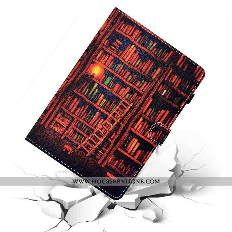Housse Samsung Galaxy Tab S8 / Tab S7 Bibliothèque