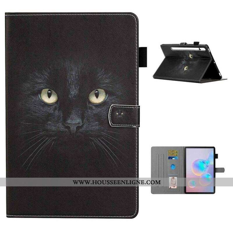 Housse Samsung Galaxy Tab S8 / Tab S7 Chat Noir