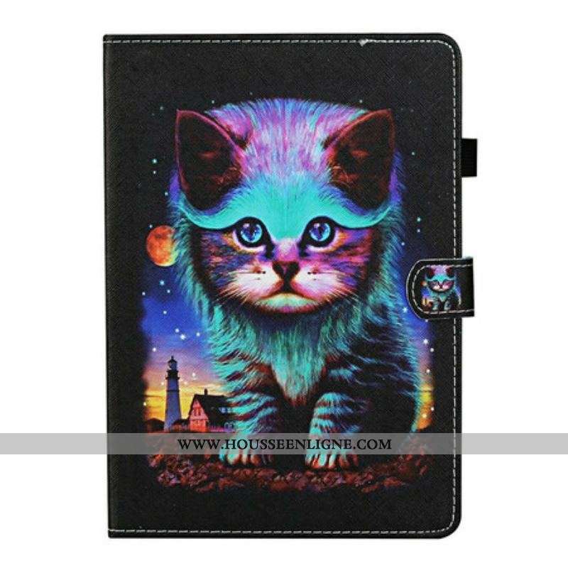Housse Samsung Galaxy Tab S8 / Tab S7 Chat Électrique