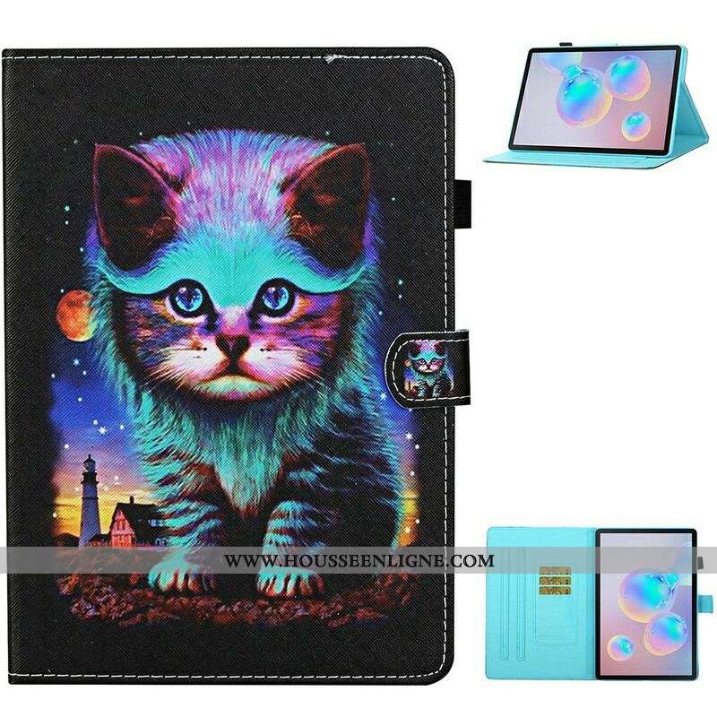 Housse Samsung Galaxy Tab S8 / Tab S7 Chat Électrique