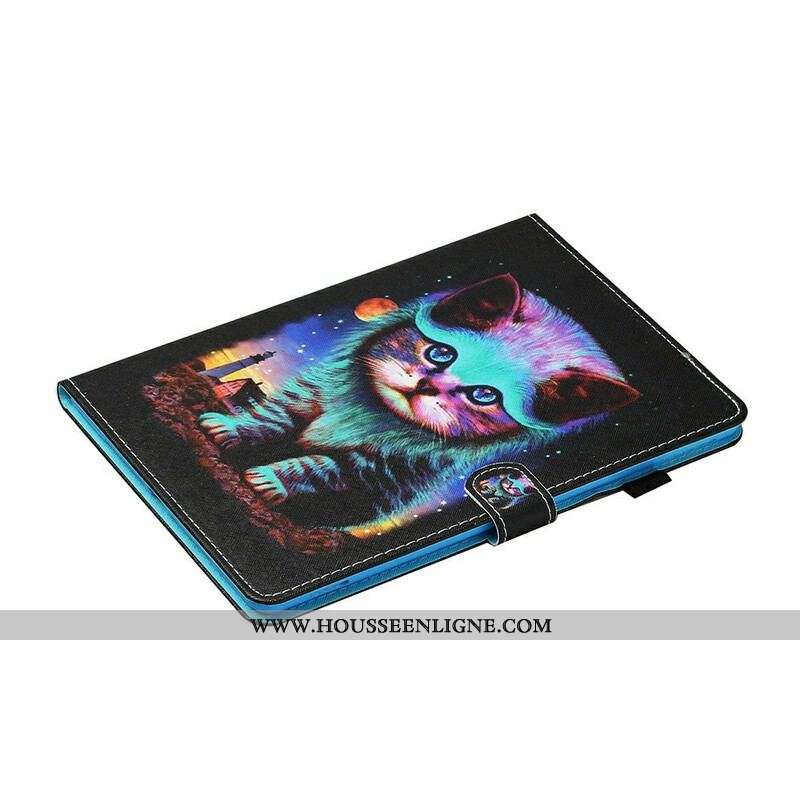Housse Samsung Galaxy Tab S8 / Tab S7 Chat Électrique