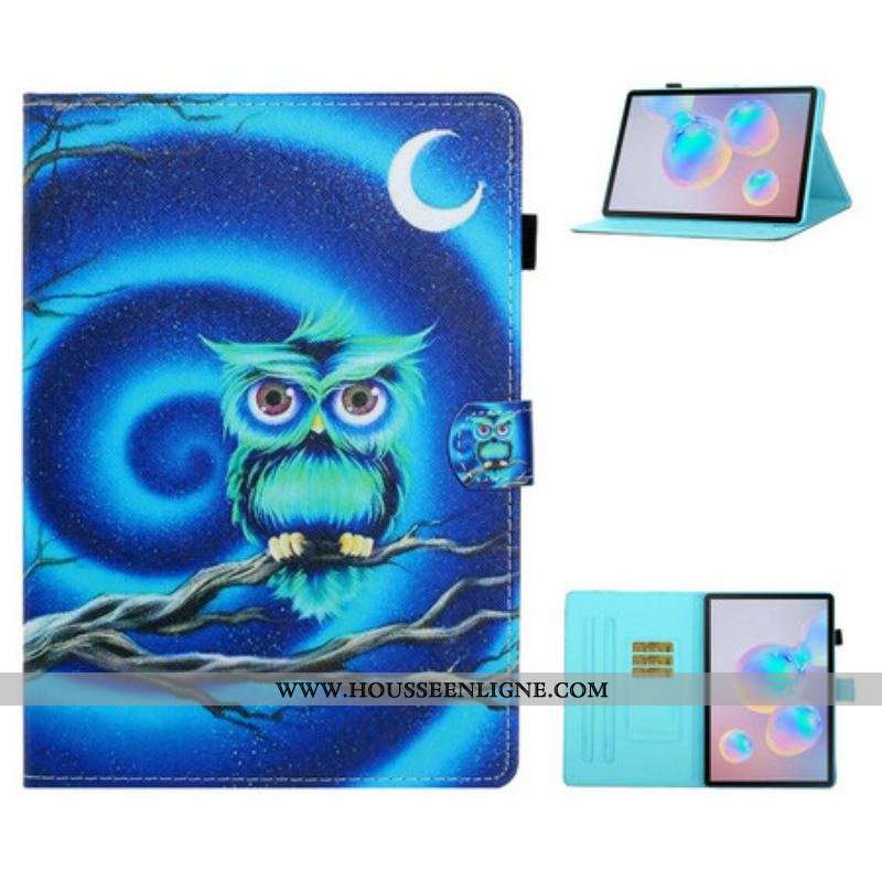 Housse Samsung Galaxy Tab S8 / Tab S7 Drôle de Hibou