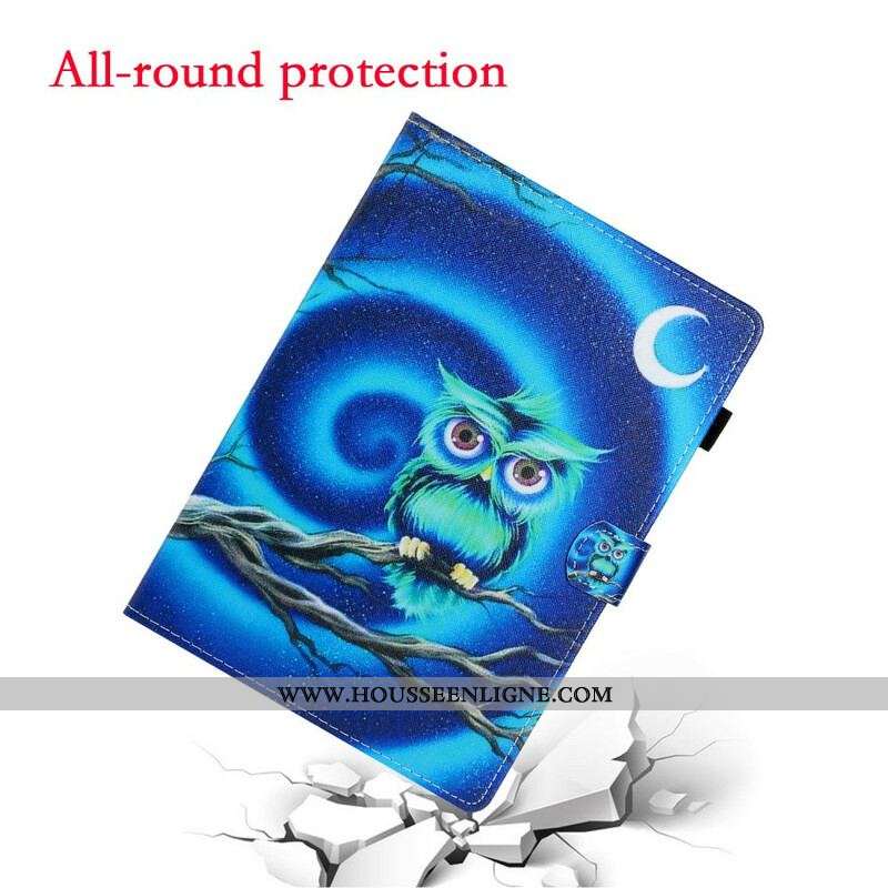 Housse Samsung Galaxy Tab S8 / Tab S7 Drôle de Hibou