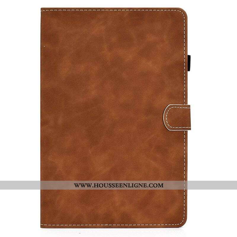 Housse Samsung Galaxy Tab S8 / Tab S7 Effet Cuir Design Vintage