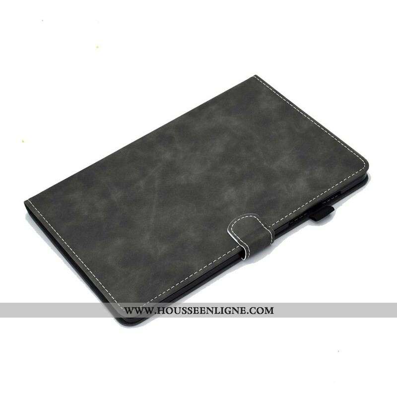 Housse Samsung Galaxy Tab S8 / Tab S7 Effet Cuir Design Vintage