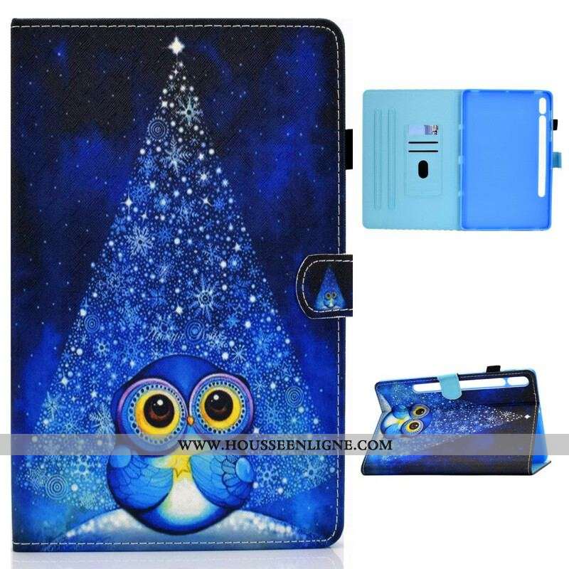 Housse Samsung Galaxy Tab S8 / Tab S7 Hibou