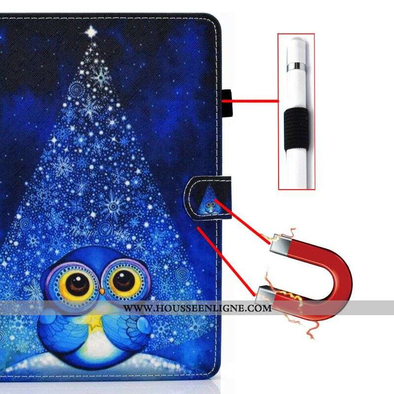 Housse Samsung Galaxy Tab S8 / Tab S7 Hibou