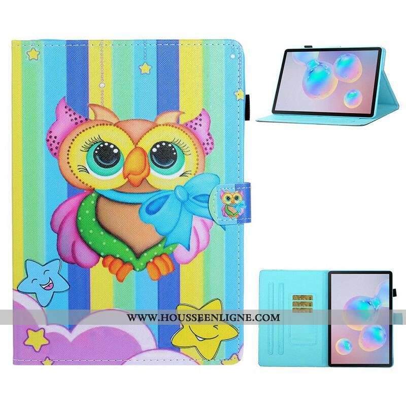 Housse Samsung Galaxy Tab S8 / Tab S7 Hibou Éclaté