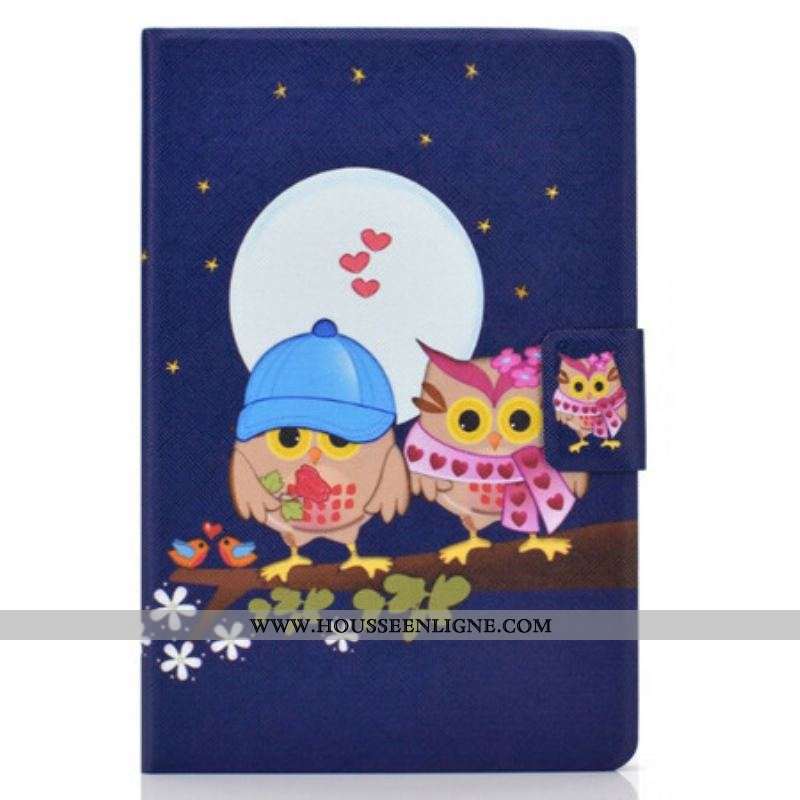 Housse Samsung Galaxy Tab S8 / Tab S7 Hiboux Fun