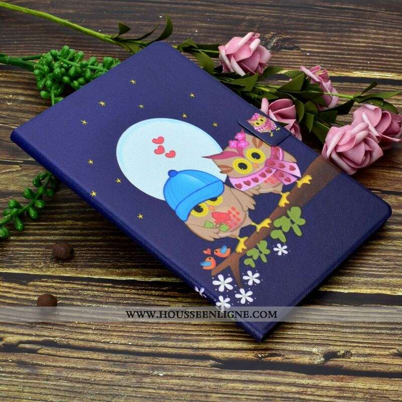 Housse Samsung Galaxy Tab S8 / Tab S7 Hiboux Fun
