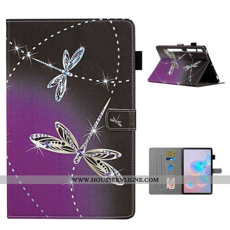 Housse Samsung Galaxy Tab S8 / Tab S7 Libellules