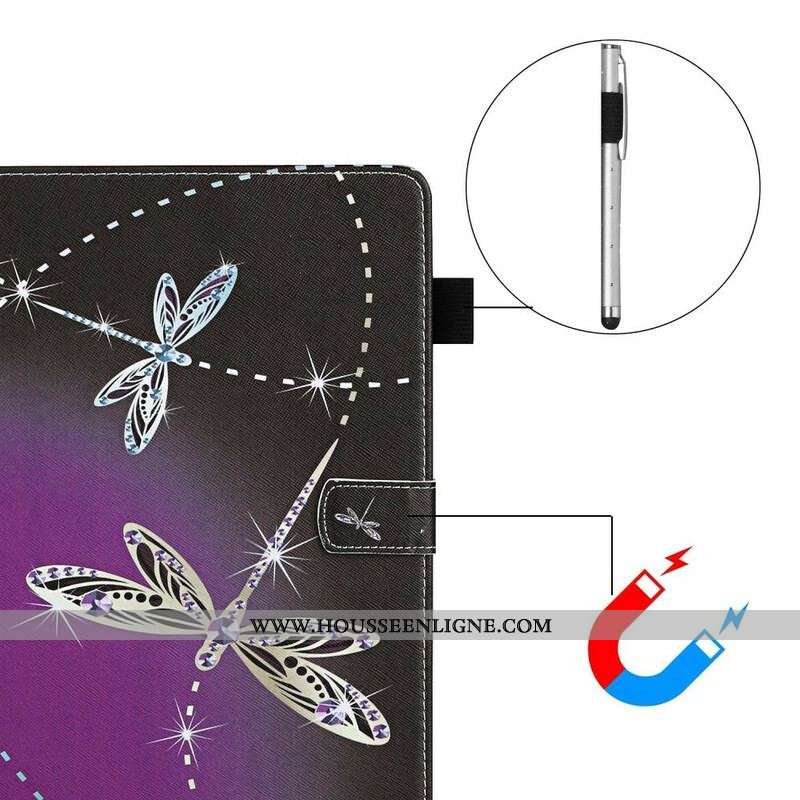 Housse Samsung Galaxy Tab S8 / Tab S7 Libellules