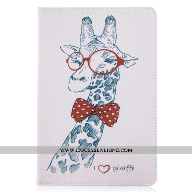 Housse Samsung Galaxy Tab S8 / Tab S7 Motif Imprimé Girafe