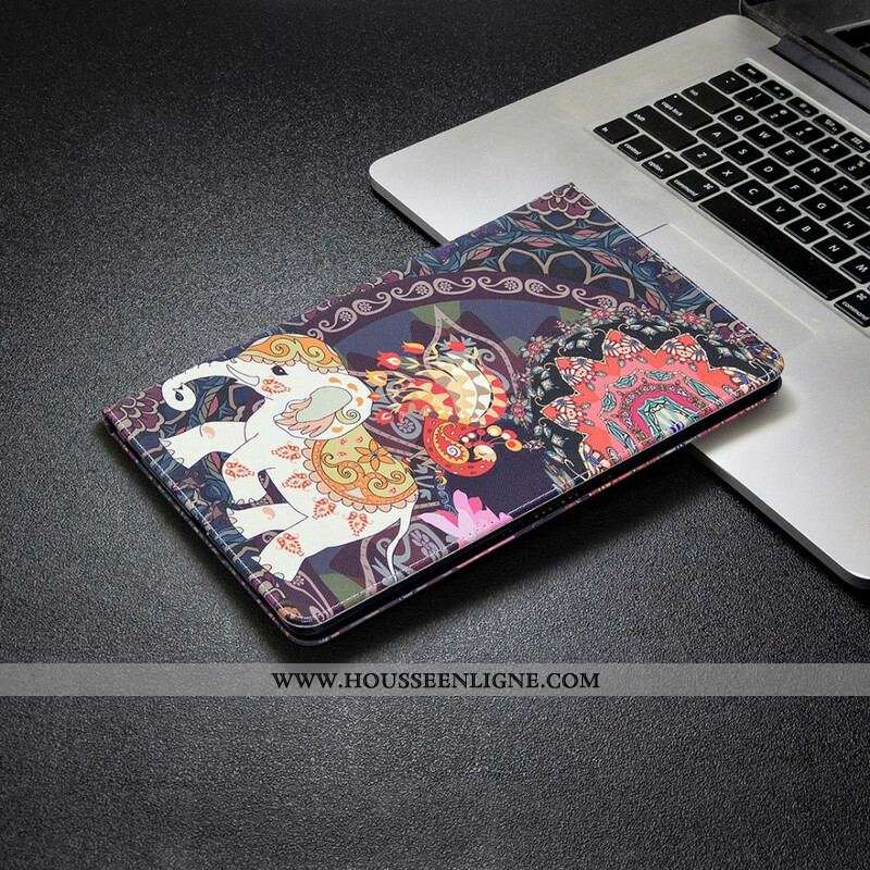 Housse Samsung Galaxy Tab S8 / Tab S7 Motif Imprimé Éléphant