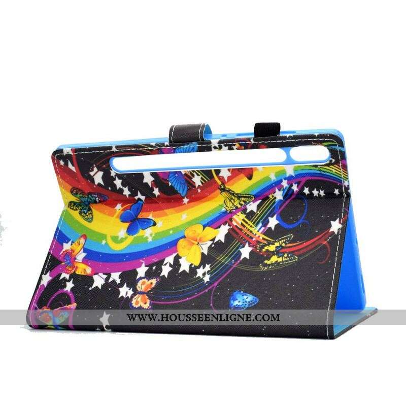 Housse Samsung Galaxy Tab S8 / Tab S7 Papillons Butterfly