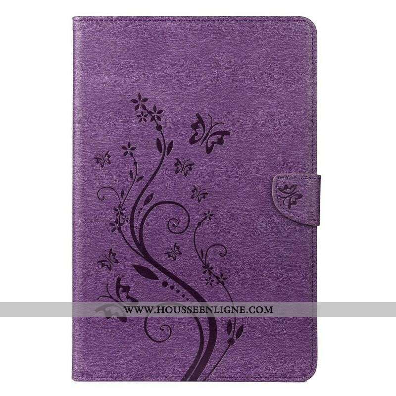 Housse Samsung Galaxy Tab S8 / Tab S7 Papillons Floraux