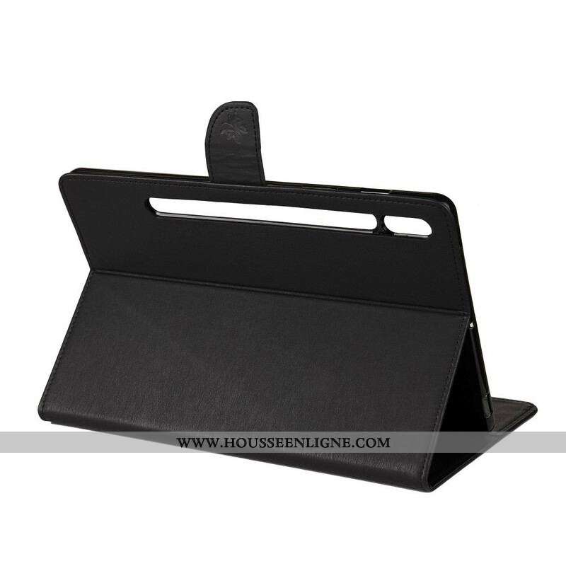 Housse Samsung Galaxy Tab S8 / Tab S7 Papillons Floraux