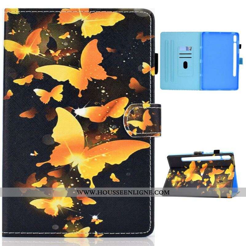 Housse Samsung Galaxy Tab S8 / Tab S7 Papillons Uniques
