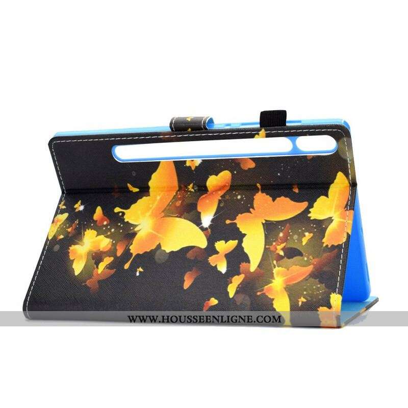 Housse Samsung Galaxy Tab S8 / Tab S7 Papillons Uniques