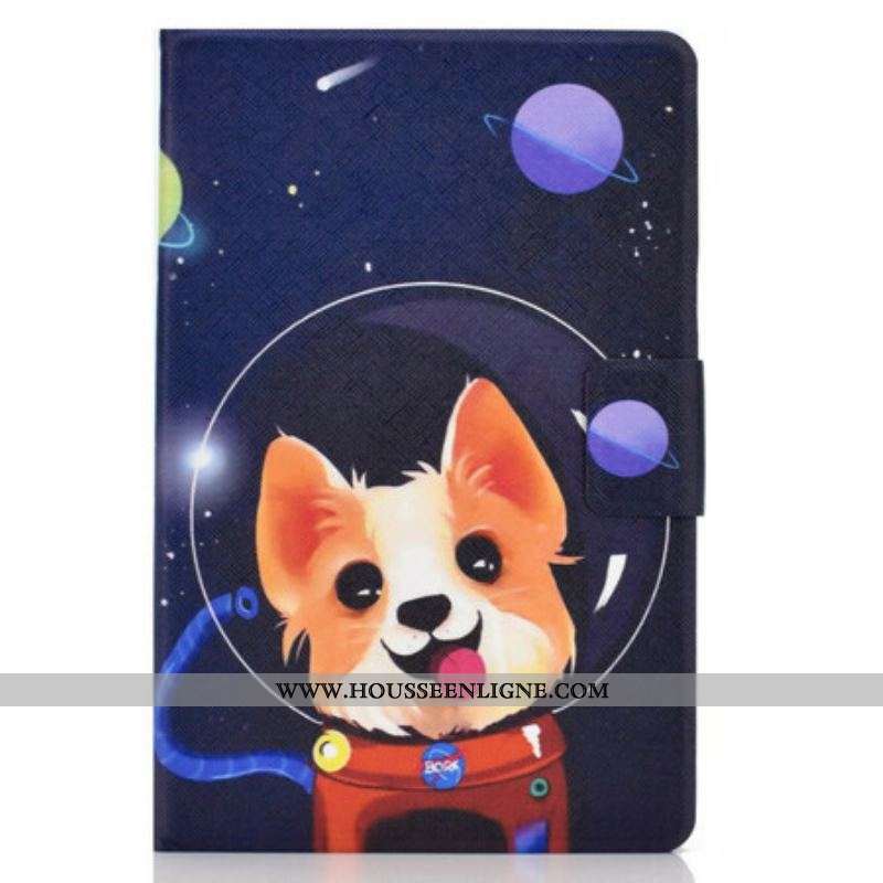 Housse Samsung Galaxy Tab S8 / Tab S7 Space Dog