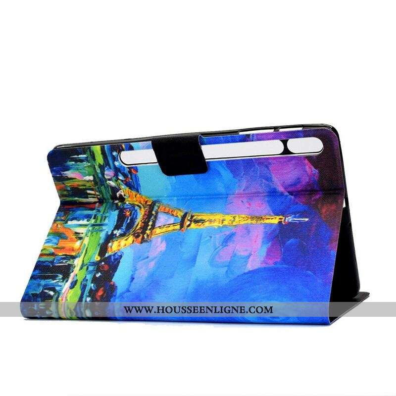 Housse Samsung Galaxy Tab S8 / Tab S7 Tour Eiffel