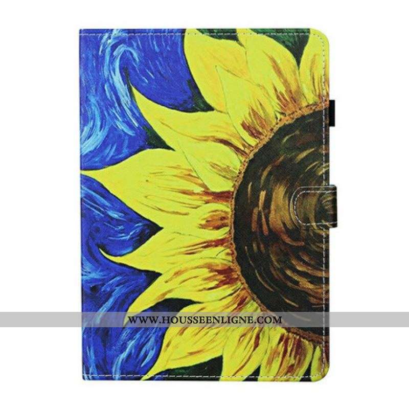 Housse Samsung Galaxy Tab S8 / Tab S7 Tournesol Peint