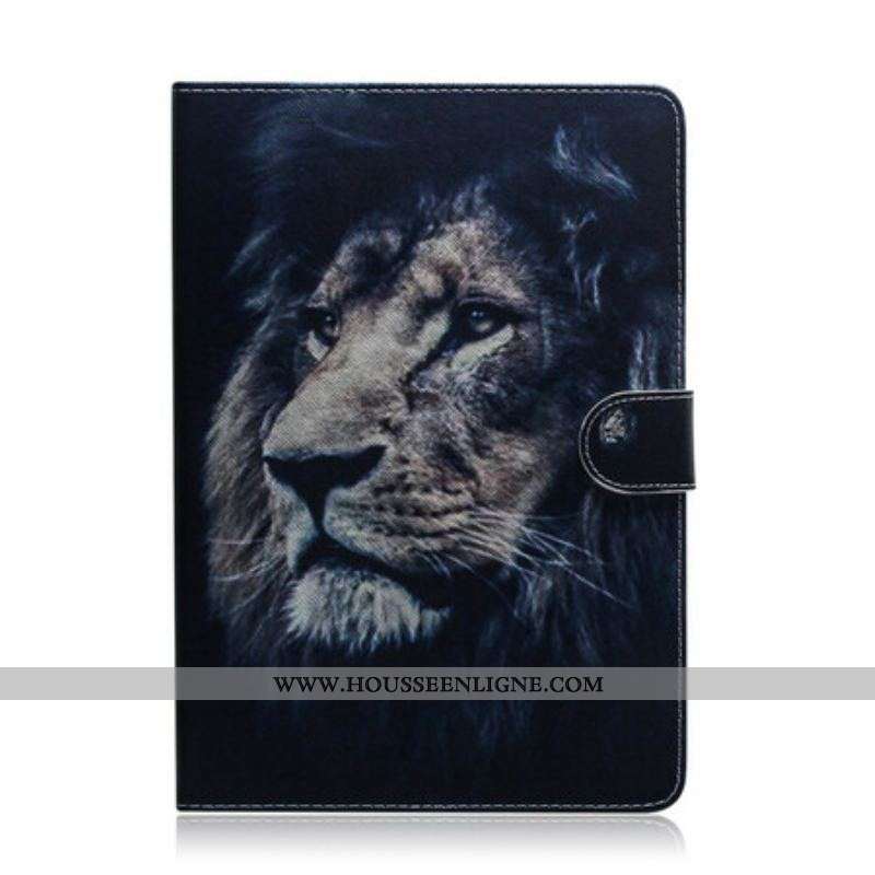 Housse Samsung Galaxy Tab S8 / Tab S7 Tête de Lion