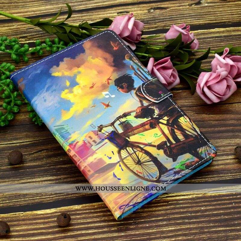 Housse Samsung Galaxy Tab S8 / Tab S7 Vélo Art