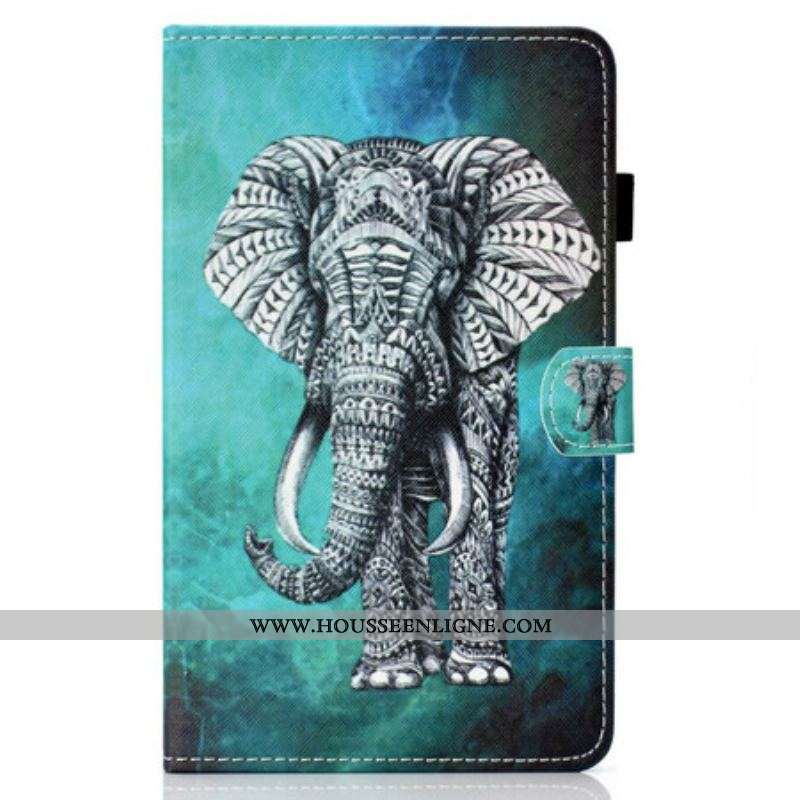 Housse Samsung Galaxy Tab S8 / Tab S7 Éléphant Tribal