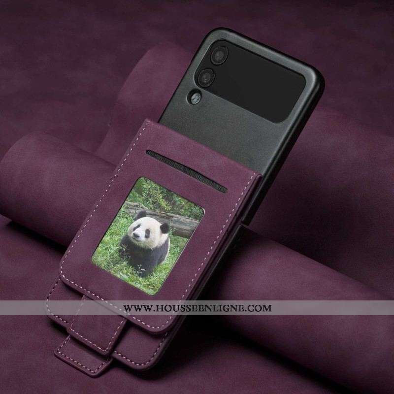 Housse Samsung Galaxy Z Flip 4 Effet Cuir FORWENW