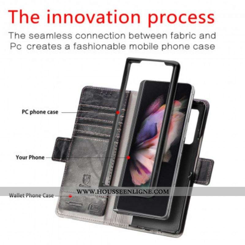 Housse Samsung Galaxy Z Fold 3 5G Bicolore Double Fermoir