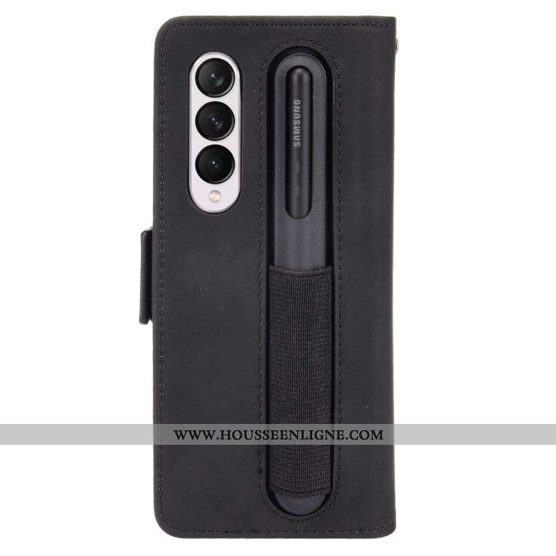 Housse Samsung Galaxy Z Fold 3 5G Classe Première Porte-Stylet