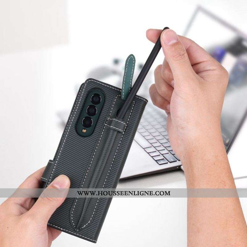 Housse Samsung Galaxy Z Fold 3 5G Coque Détachable Porte-Stylet