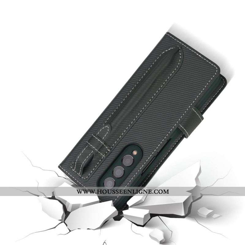 Housse Samsung Galaxy Z Fold 3 5G Coque Détachable Porte-Stylet