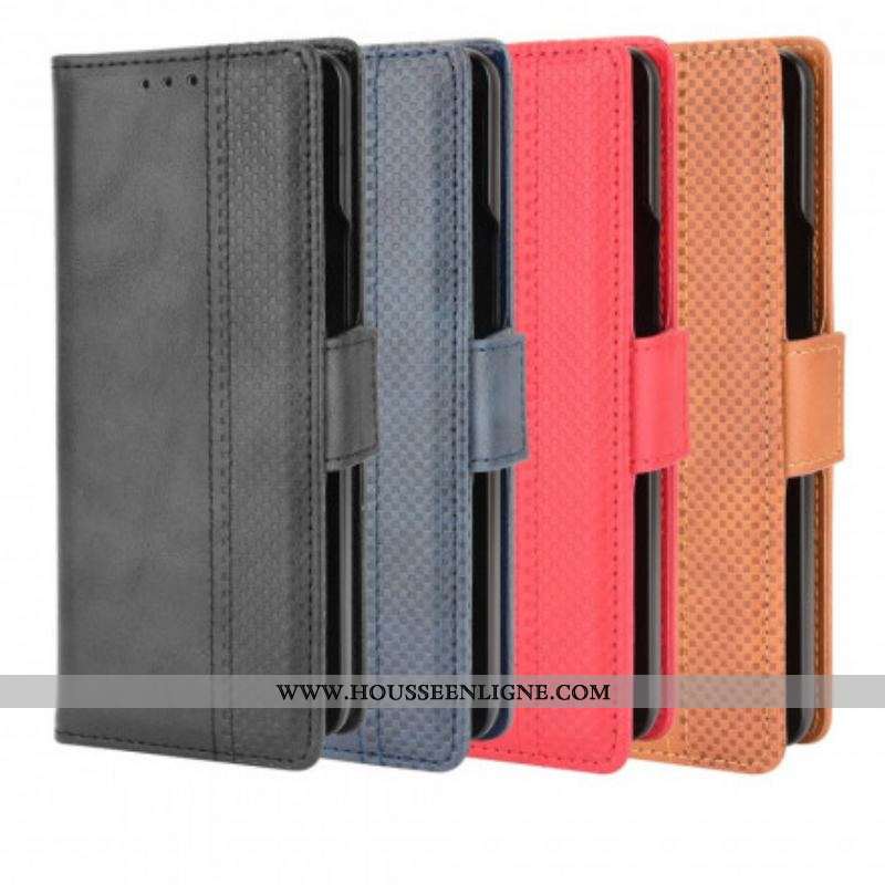 Housse Samsung Galaxy Z Fold 3 5G Effet Cuir Stylisé