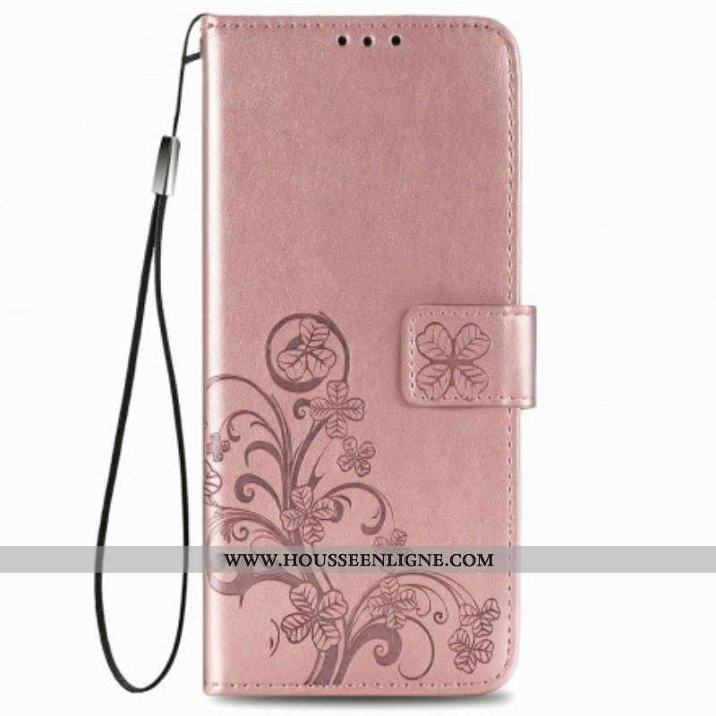 Housse Samsung Galaxy Z Fold 3 5G Fleurs Design avec Lanière