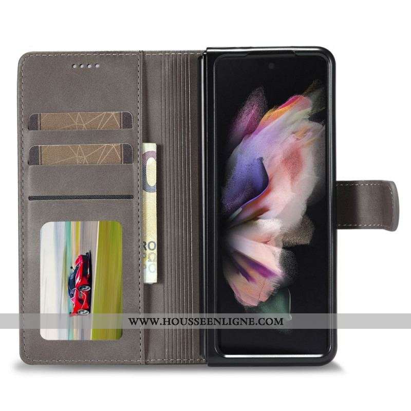 Housse Samsung Galaxy Z Fold 3 5G LC.IMEEKE Effet Cuir