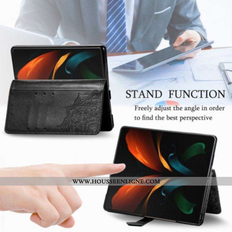 Housse Samsung Galaxy Z Fold 3 5G Mandala Moyen Age