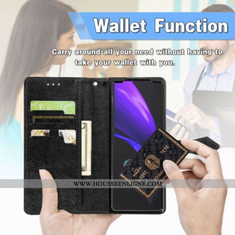 Housse Samsung Galaxy Z Fold 3 5G Mandala Moyen Age