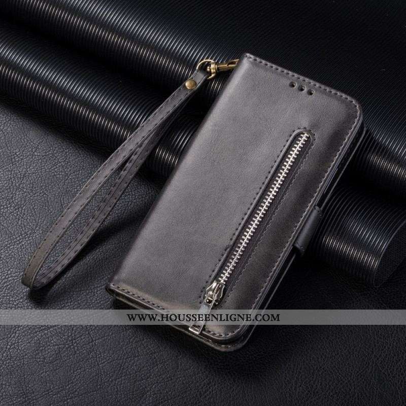 Housse Samsung Galaxy Z Fold 3 5G Porte-Monnaie avec Lanière