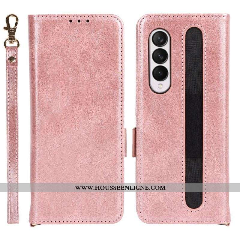 Housse Samsung Galaxy Z Fold 3 5G Rabat Double Porte-Stylet