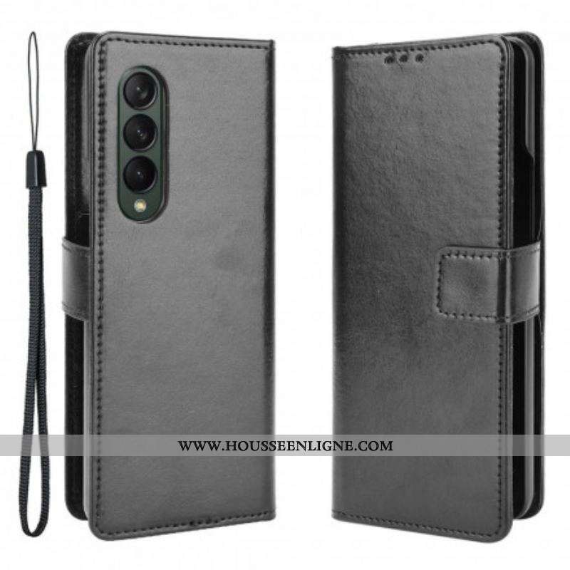Housse Samsung Galaxy Z Fold 3 5G Simili Cuir Flashy