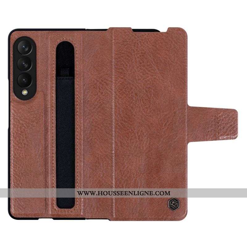 Housse Samsung Galaxy Z Fold 3 5G Simili Cuir NILLKIN