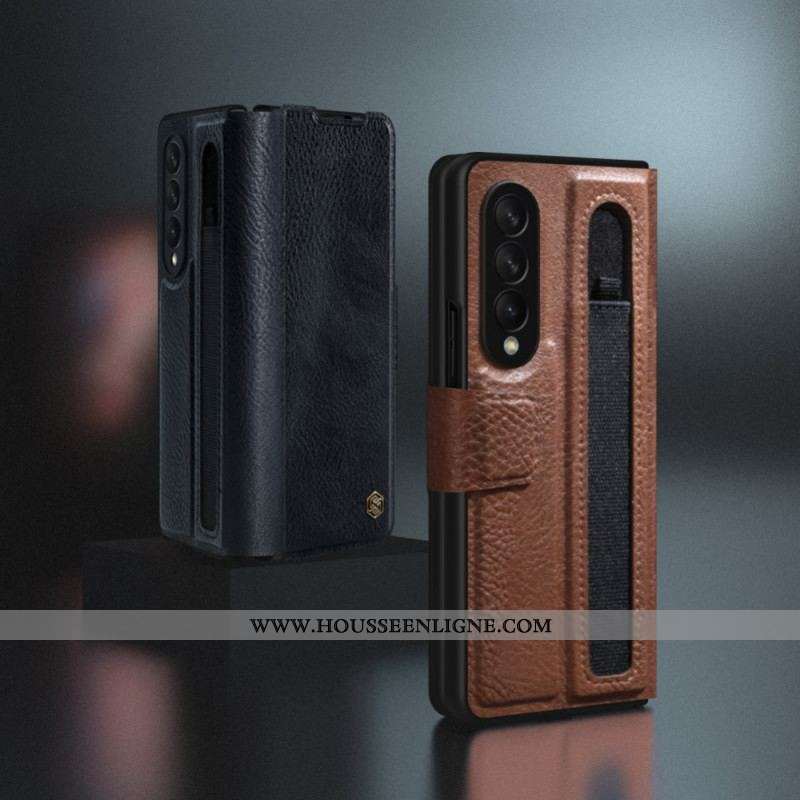 Housse Samsung Galaxy Z Fold 3 5G Simili Cuir NILLKIN
